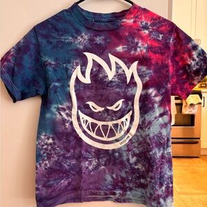 Spitfire  Tie-Dye Tee - Purple and Blue